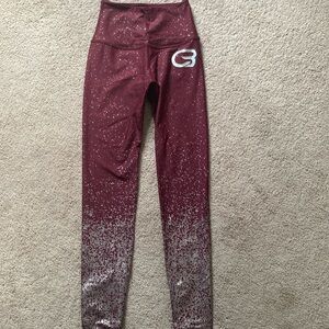 Cyclebar Beyond Yoga Silver Foil Legging